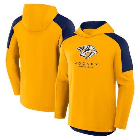 Men's Fanatics Gold Nashville Predators Meta Game Transitional Pullover Hoodie