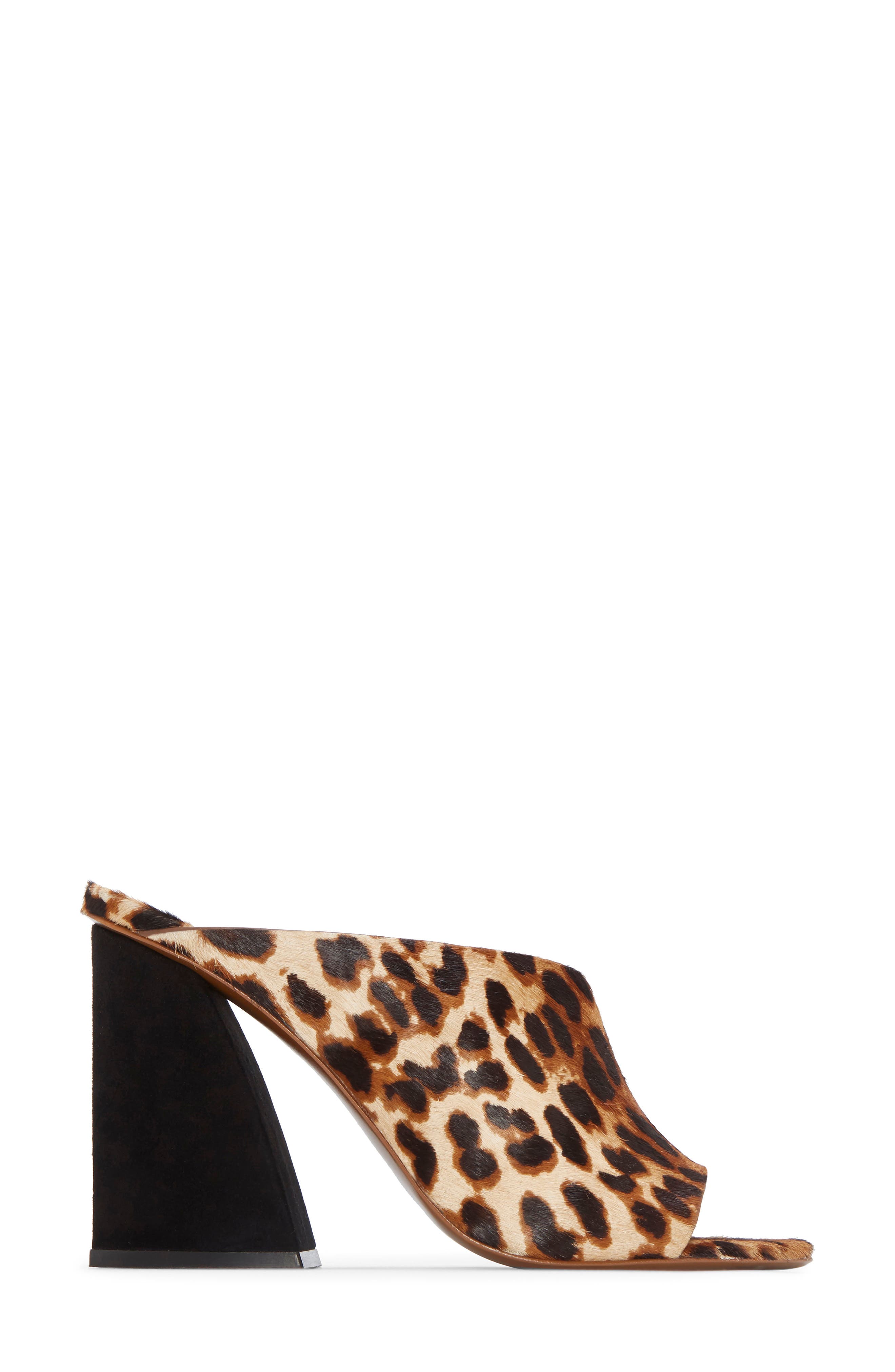 Izar Genuine Calf Hair Mule, Alternate, color, LEOPARD CALF HAIR