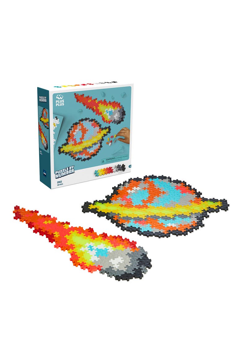 500-Piece Space Puzzle by Number, Main, color, MULTI