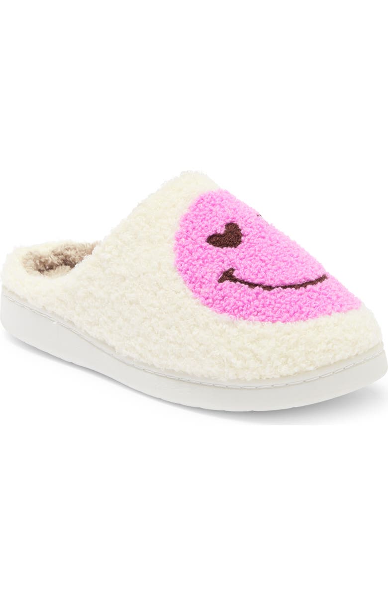 MIA Cozi Slipper, Main, color, Pink Heart Happy