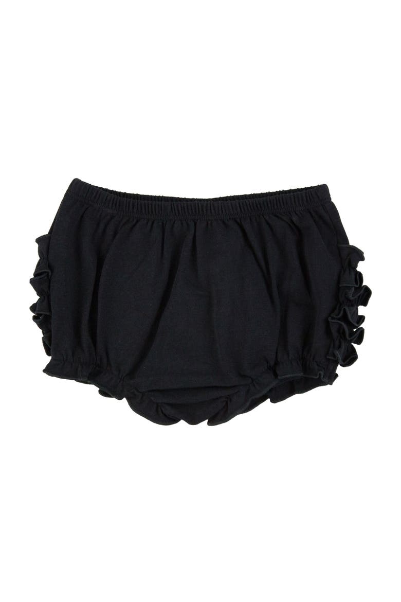Baby/Toddler Knit RuffleButt Bloomer, Alternate, color, Black