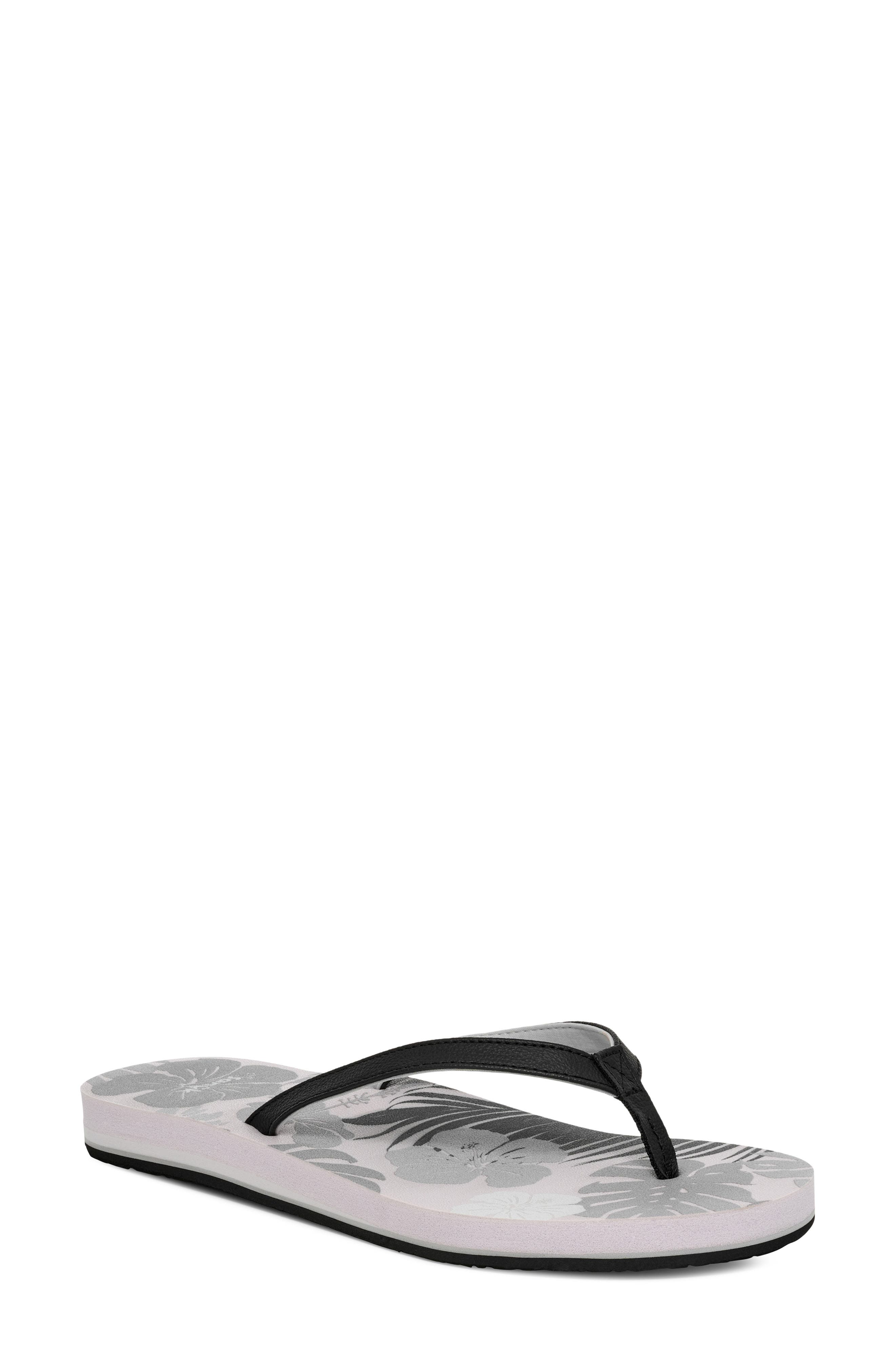 Yoga Joy II Flip Flop, Main, color, BLACK