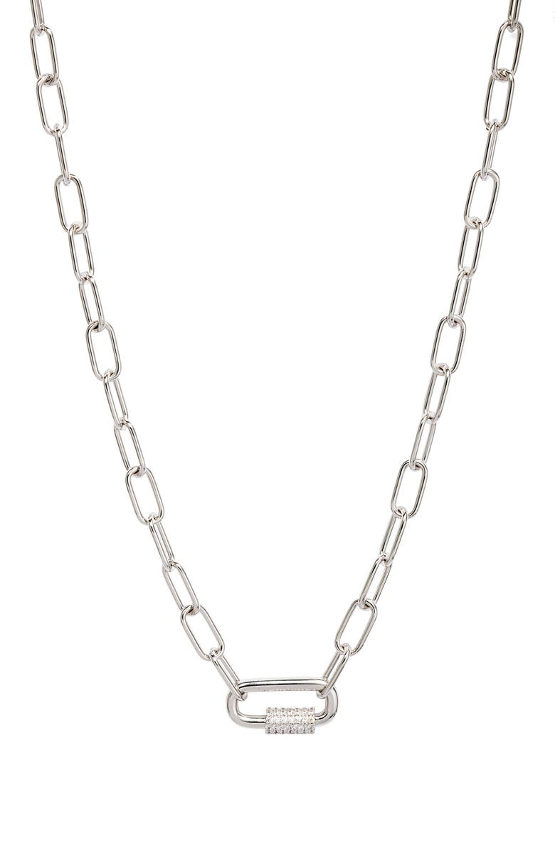 APM Monaco Valentine Carabiner Pendant Necklace, Main, color, 