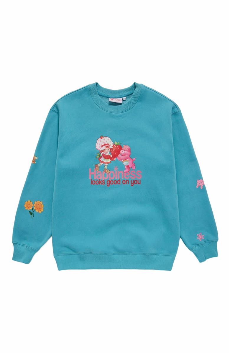 Samii Ryan HAPPINESS LOOKS GOOD CREWNECK, Alternate, color, Blue