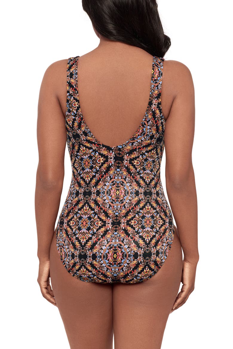 Scandale Escape Underwire One-Piece Swimsuit, Alternate, color, BLACK/ MULTI