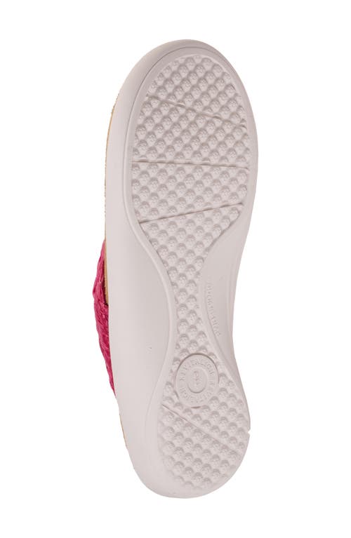 Revitalign Yumi Raffia Flip Flop In Pink
