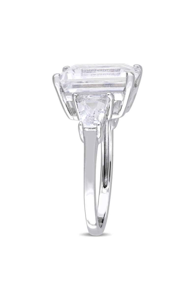 Julianna B. White Topaz Emerald-Cut 3-Stone Ring, Alternate, color, Sterling Silver
