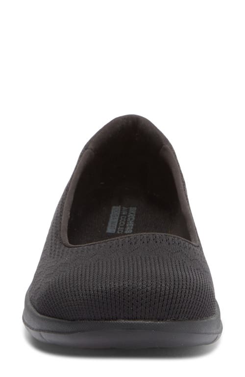 Skechers Go Walk Lite Flat In Black