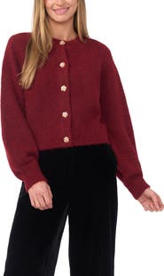 Ted Baker Fina Fuzzy Crewneck Cardigan