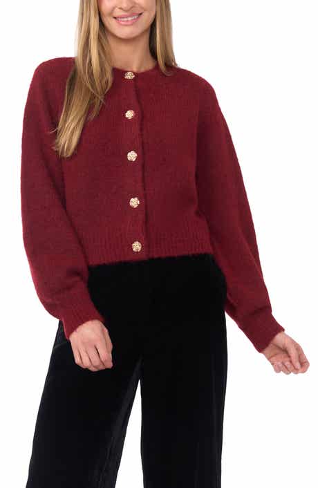 Ted Baker Fina Fuzzy Crewneck Cardigan