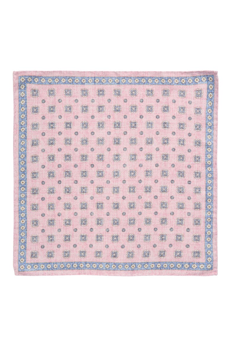 Ronge Silk Pocket Square, Alternate, color, PINK