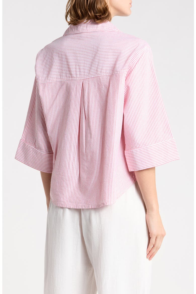 Jennie Button-Up Shirt, Alternate, color, RUBY RING