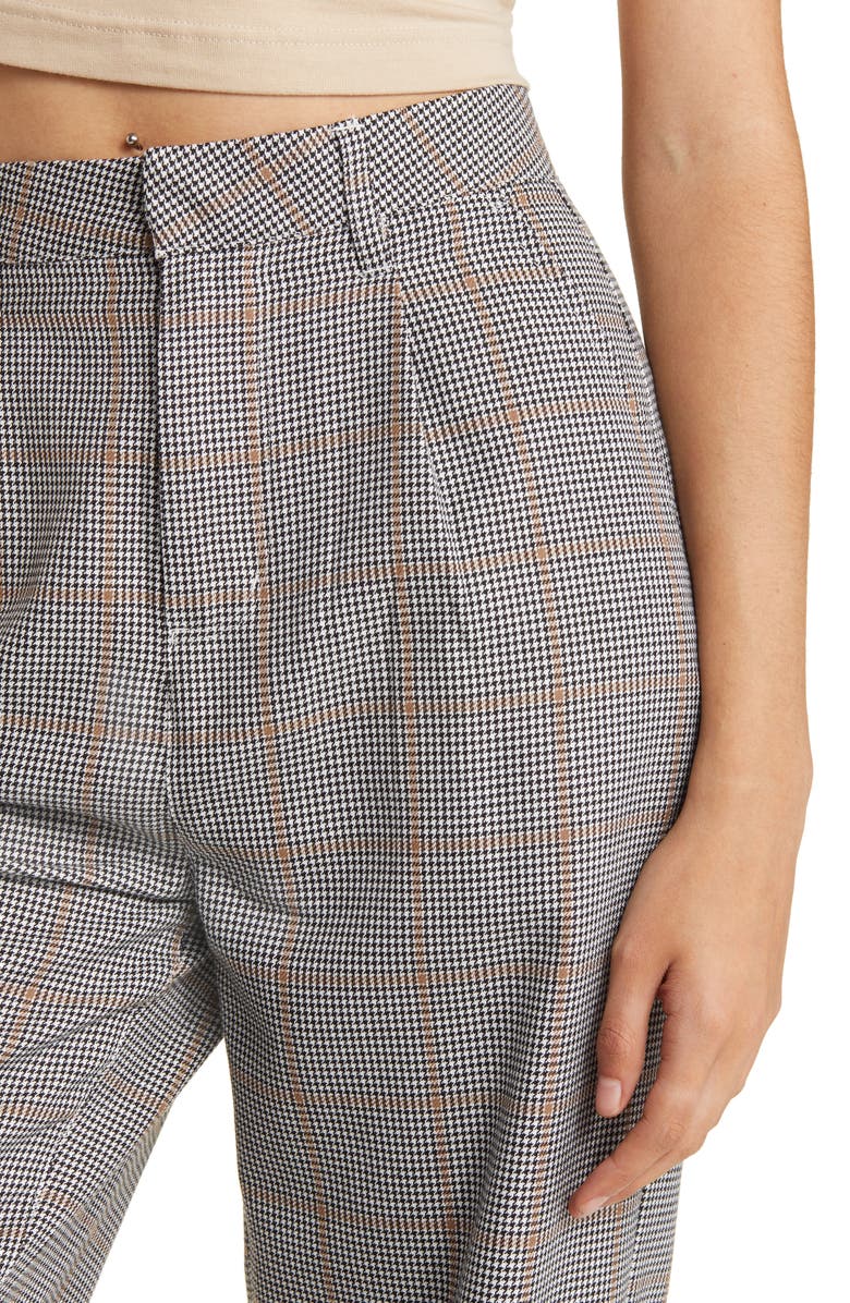 Brixton Victory Houndstooth Check Trousers, Alternate, color, Black/Off White