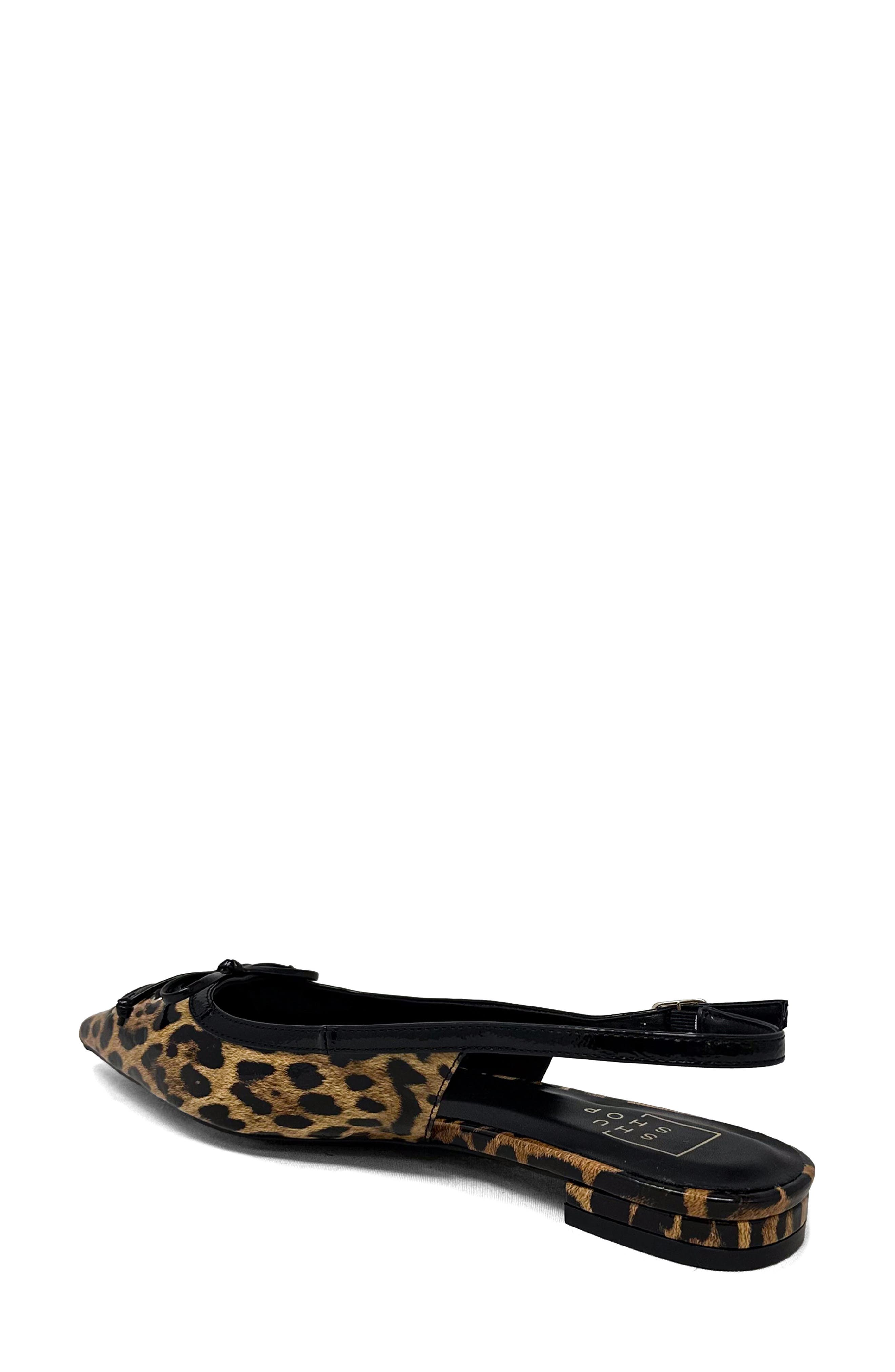 Amy Slingback Flat, Alternate, color, LEOPARD PRINT