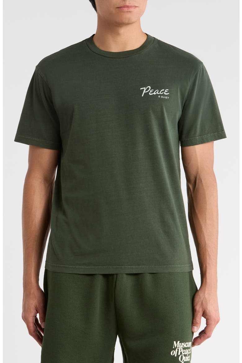 Diner Graphic T-Shirt, Main, color, FOREST
