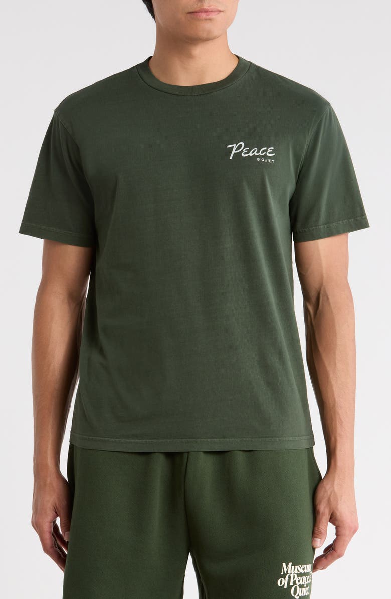 Museum of Peace & Quiet Diner Graphic T-Shirt, Main, color, Forest