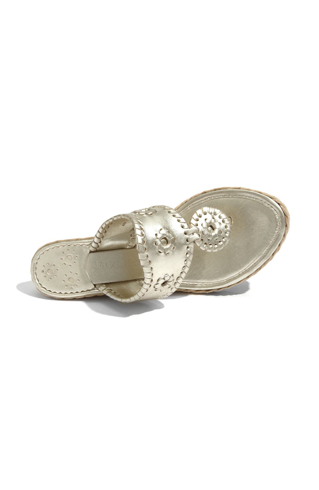 Jack Rogers 'Marbella' Rope Wedge Sandal, Alternate, color, 