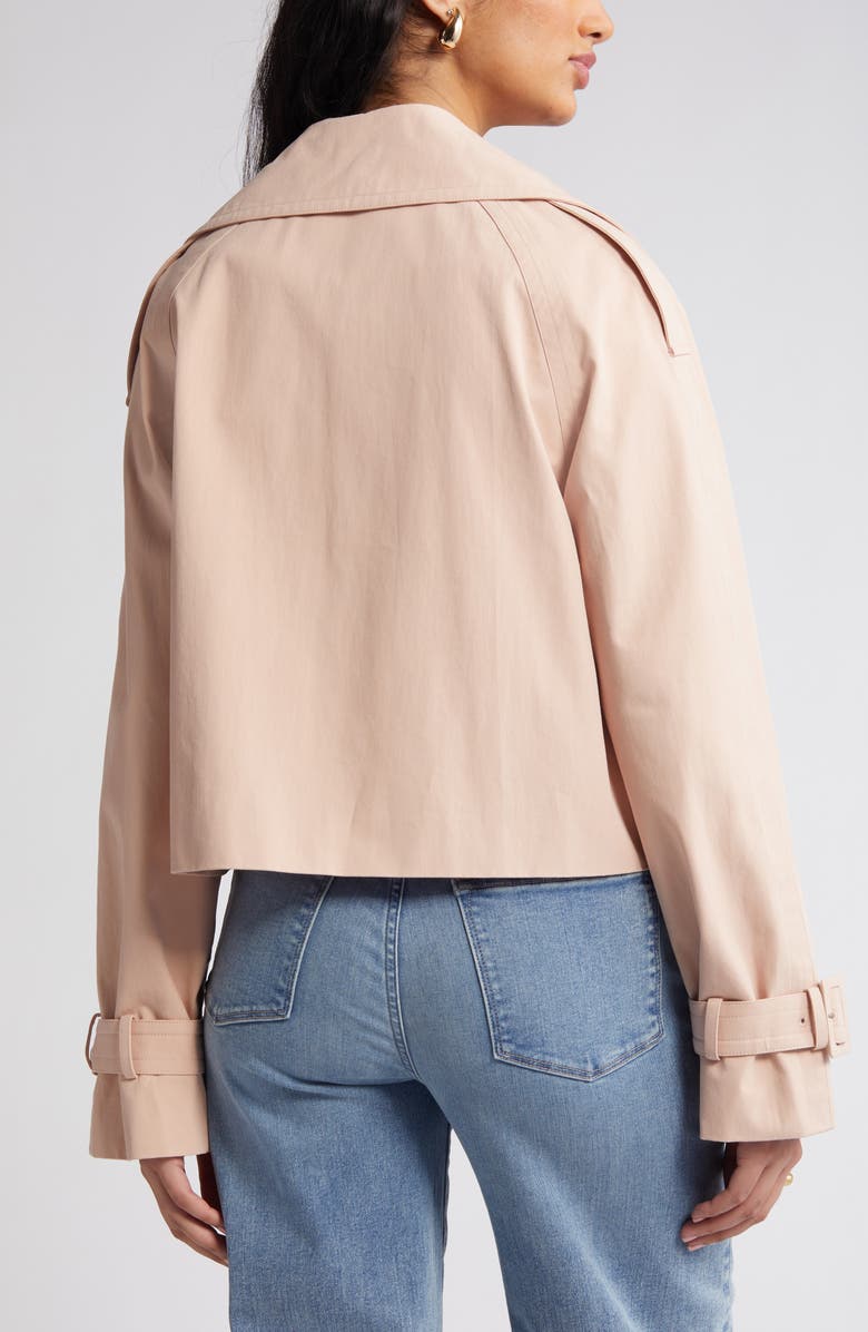 RUE SOPHIE Enola Crop Trench Coat, Alternate, color, Blush