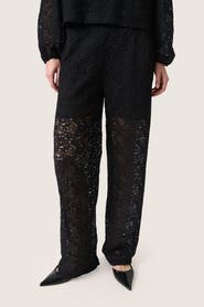 Soaked in Luxury SLHenni Elastic Waist Wide Leg Trousers