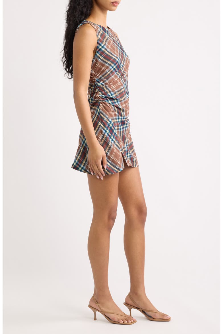 The Rosalie Plaid Sleeveless Minidress, Alternate, color, PLAID