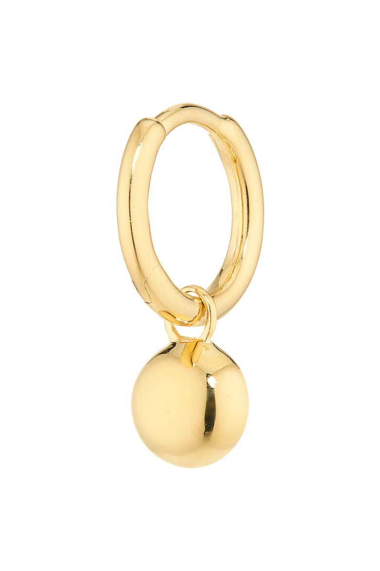 Round Lab-Grown Diamond Huggie Hoop Earrings, Alternate, color, 18K GOLD VERMEIL / LAB DIAMOND