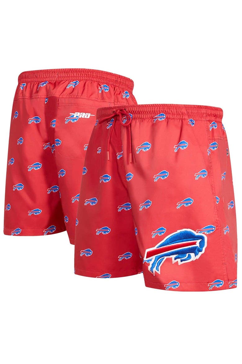 Men's Pro Standard  Red Buffalo Bills Allover Print Mini Logo Shorts, Main, color, Red