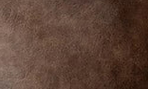 Edikted Faux Leather Crop Top In Brown-washed