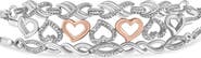 Haus of Brilliance Sterling Silver Diamond Accent 3 Piece Adjustable Bolo Bracelet Set