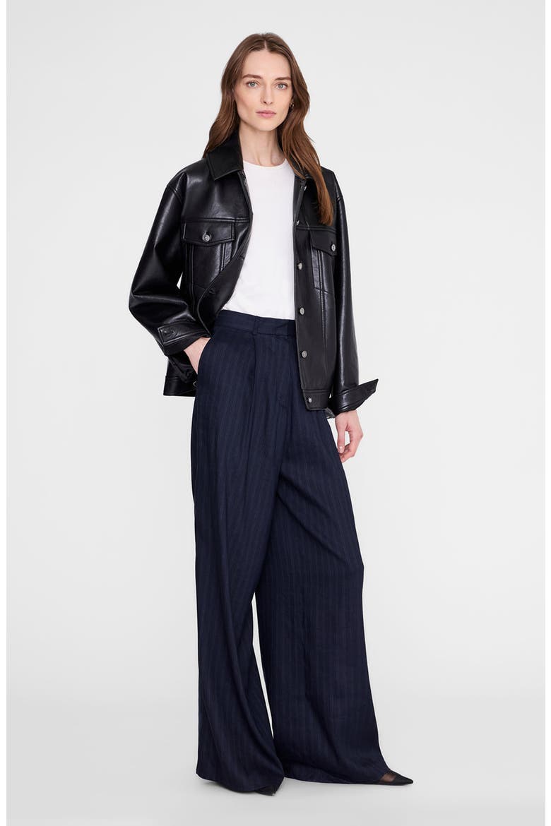Rory Leather Jacket, Main, color, Black