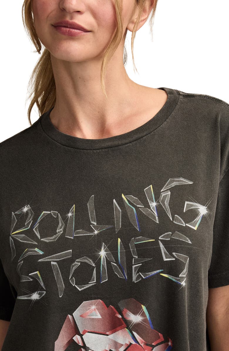 Lucky Brand Rolling Stones Graphic T-Shirt, Alternate, color, Jet Black
