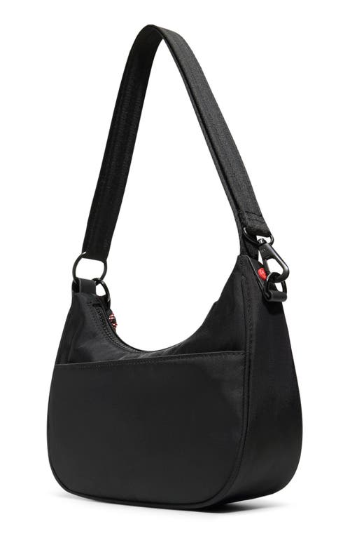 Hunter Recycled Polyester Shoulder Bag In Black