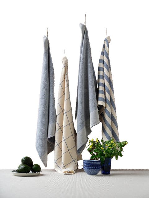 Kitchen Towels - Cotton Flat & Waffle Weave Set - Set of 4