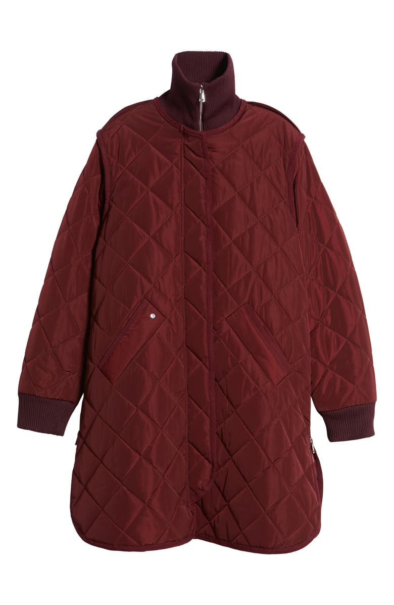 Sosken Quilted A-Line Jacket, Alternate, color, 