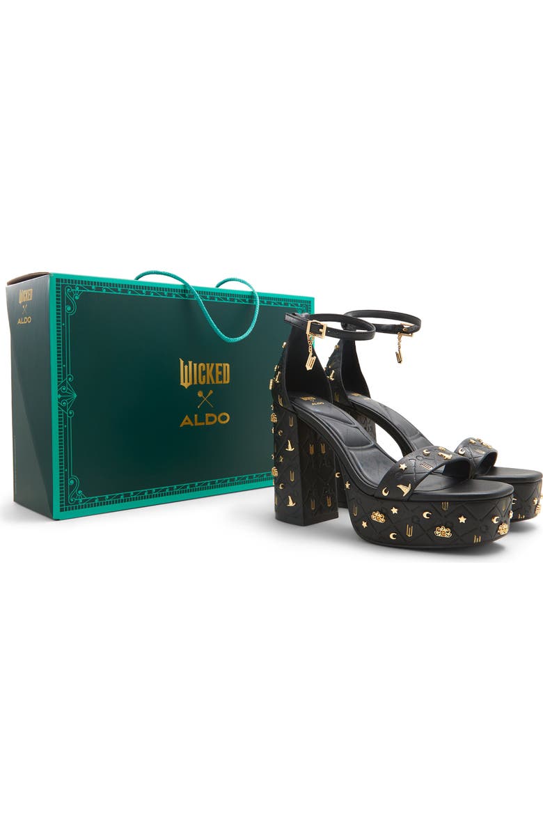 ALDO x Wicked Take Flight Ankle StrapPlatform Sandal, Alternate, color,