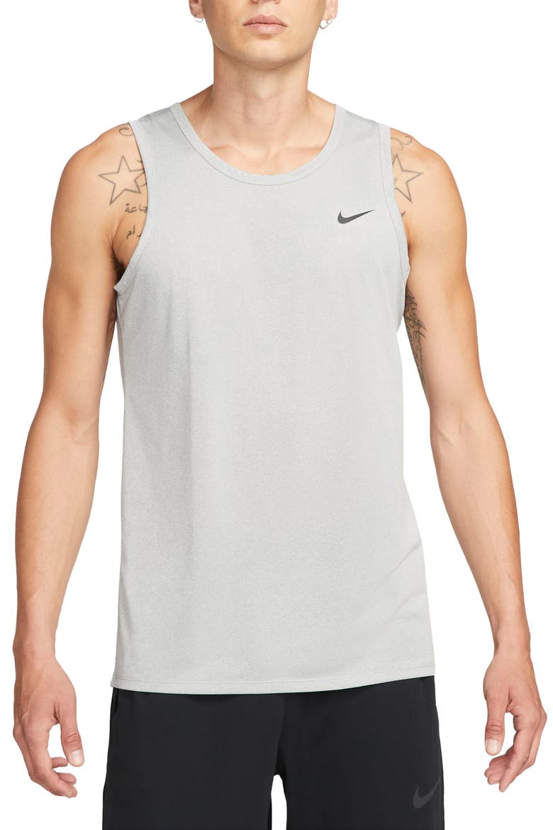 Legend Training Tank, Main, color, DK GREY HEATHER/ BLACK