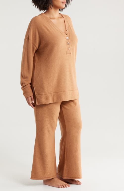 Nordstrom Thermal Top & Pants Lounge Set In Brown