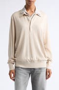 Acne Studios Koyat Layered Silk, Wool & Cashmere Polo Sweater
