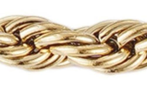 Adornia 18k Plated Stainless Steel Tarnish-resistant Rope Chain Bracelet In Gold