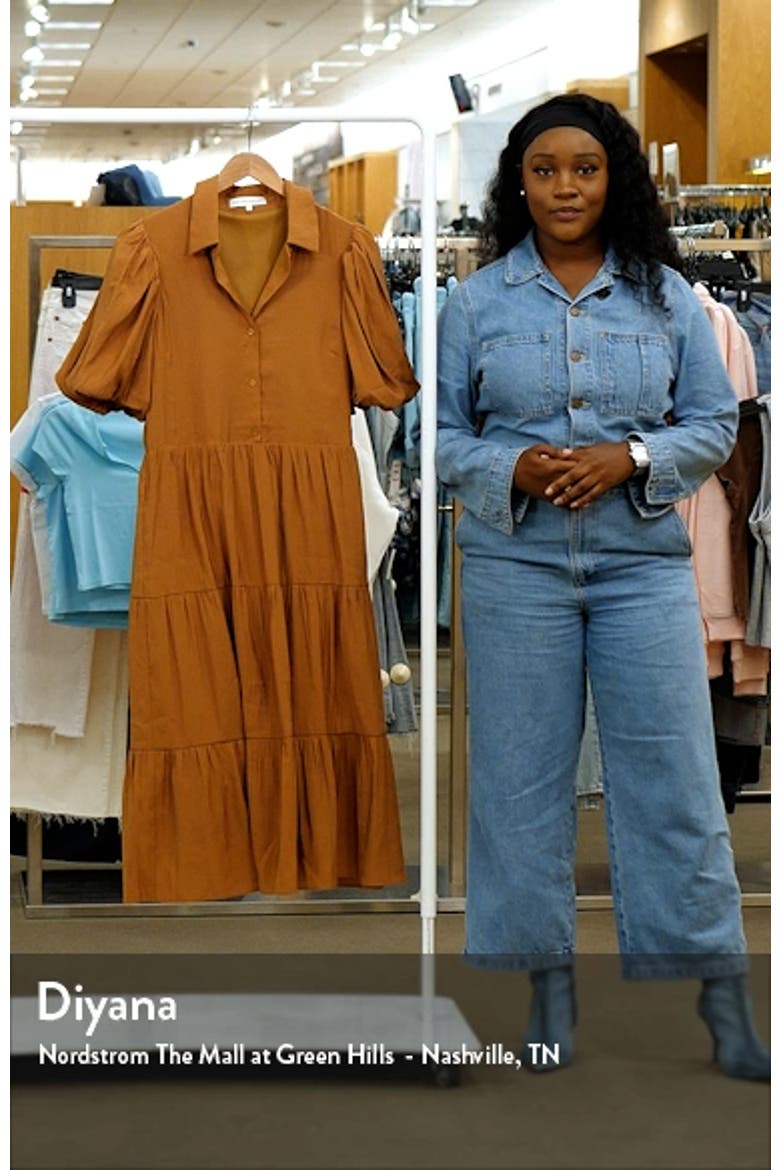 Tiered Midi Shirtdress video