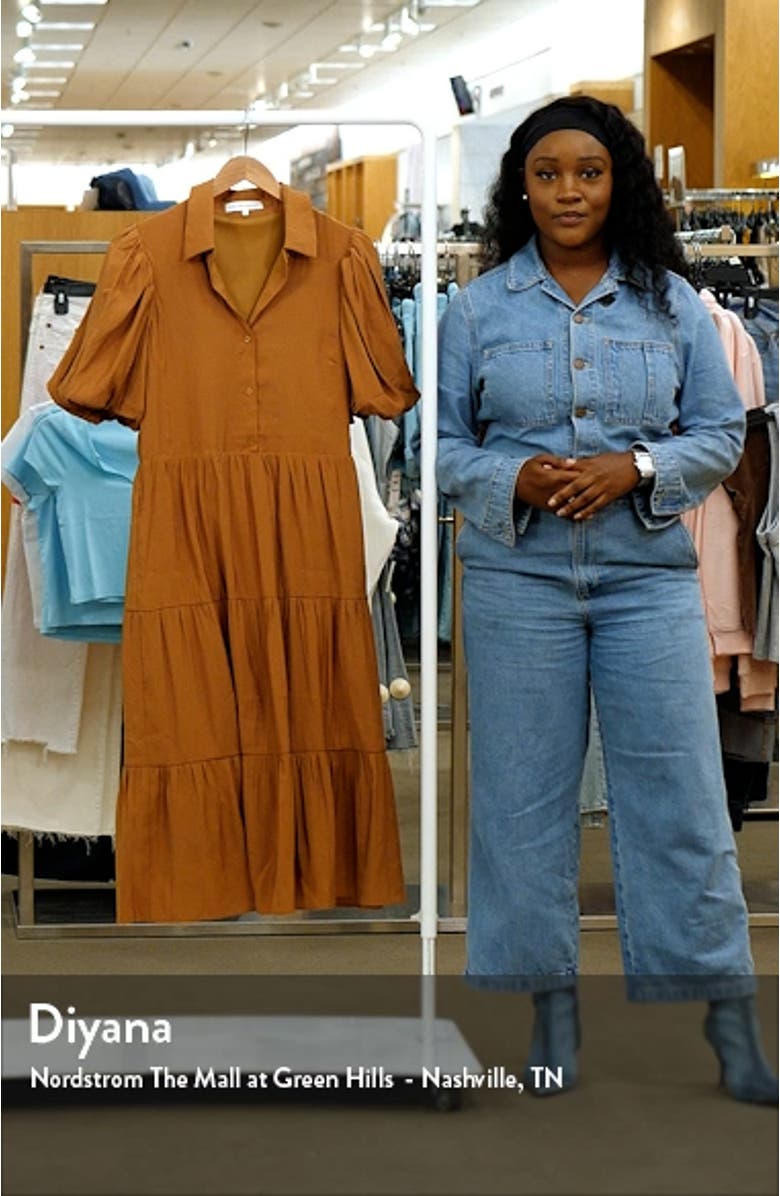 Tiered Midi Shirtdress, sales video thumbnail