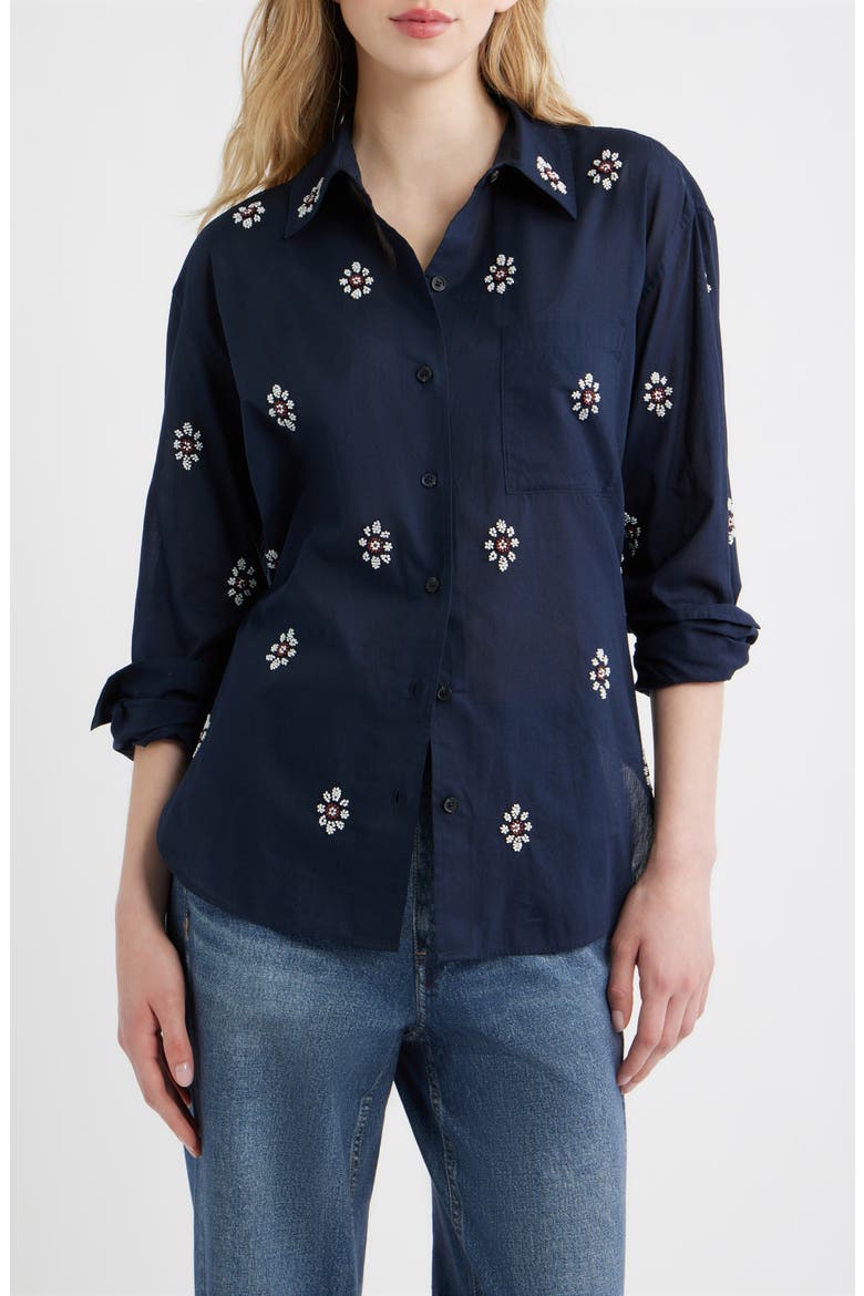 Connie Embellished Button-Up Shirt, Main, color, SAL