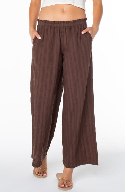 Offshore Wide Leg Cotton Pants