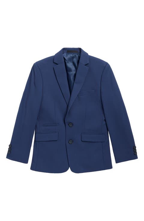 Kids' Solid Blue Blazer