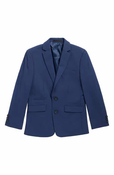 Kids' Solid Blue Blazer