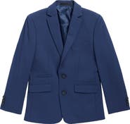 Andrew Marc Kids' Solid Blue Blazer