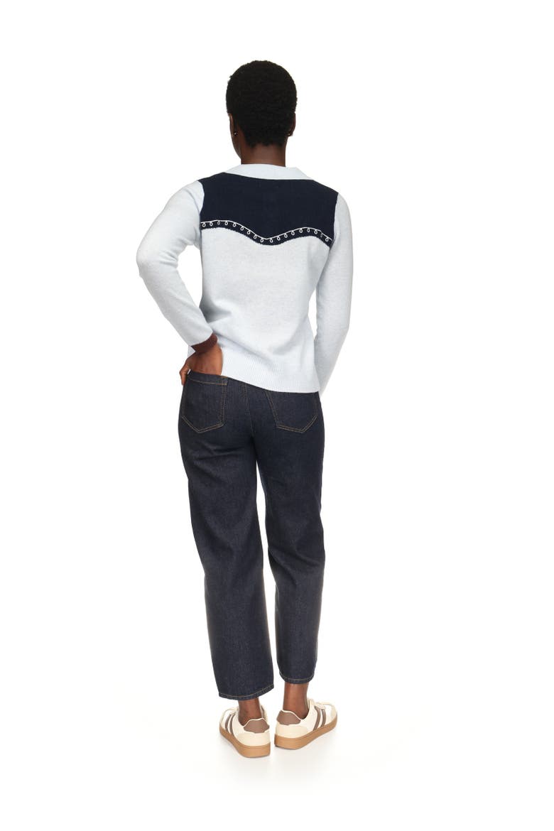 Willow Western Polo, Alternate, color, Blue Mist