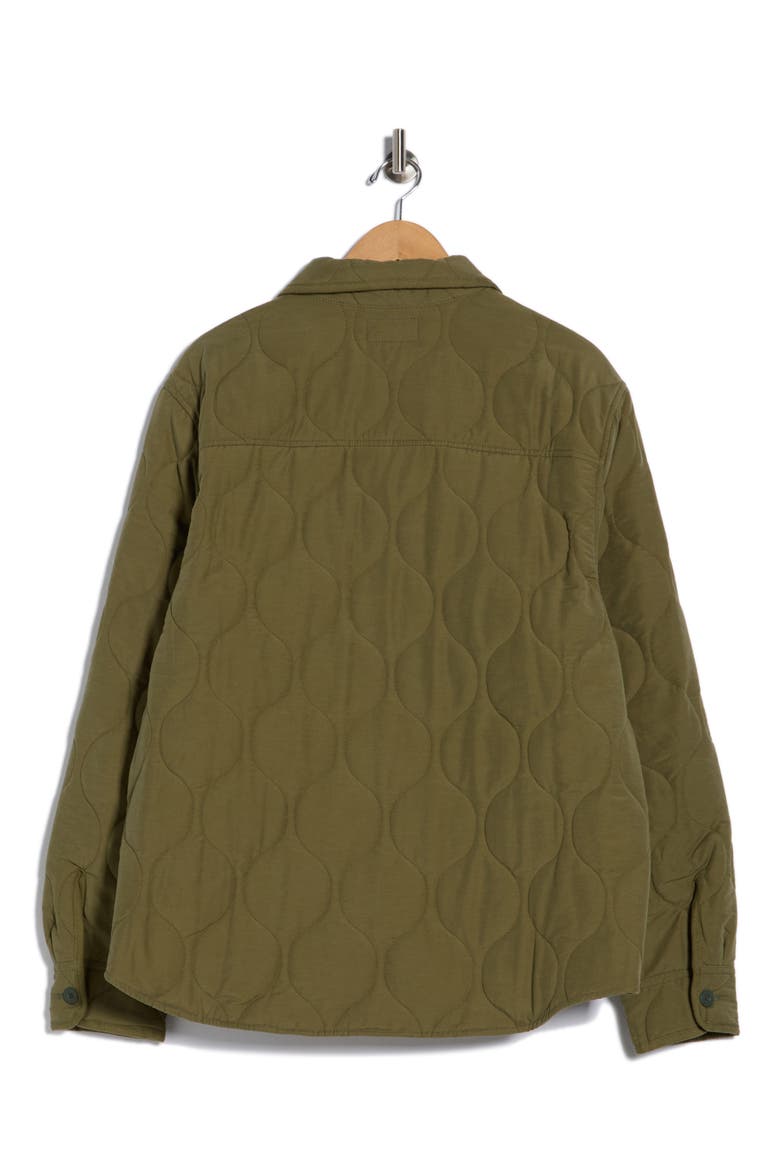 Quilted Shirt Jacket, Alternate, color, OLIVE NIGHT