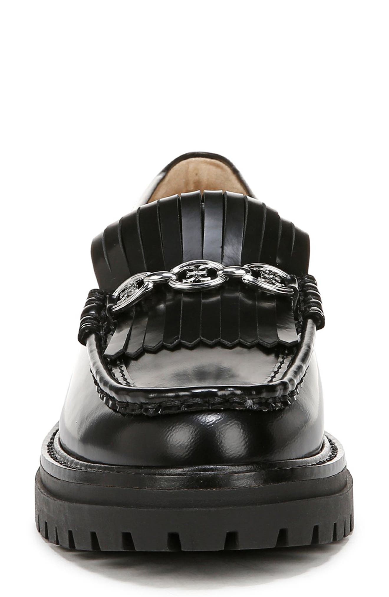 Sam Edelman Carie Kiltie Fringe Loafer, Alternate, color, Black