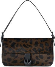 STAUD Harlow Genuine Calf Hair Shoulder Bag