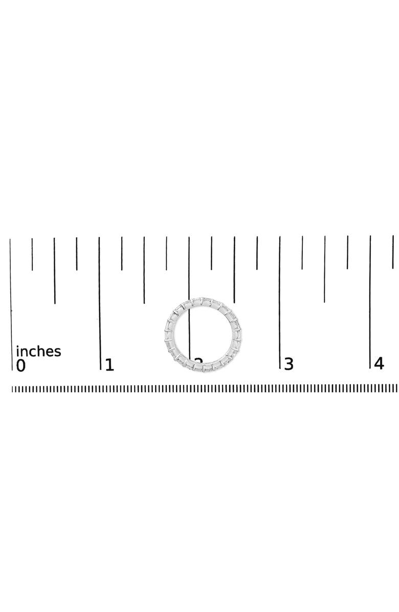 Haus of Brilliance 14K White Gold 2 1/3 Cttw Asscher Cut Lab Grown Diamond Eternity Band Ring, Alternate, color, White